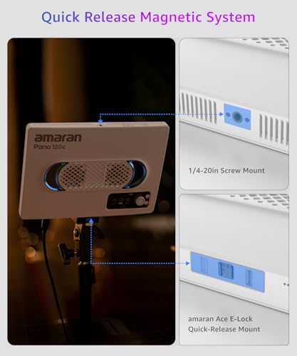 Pano 120c Kit RGB LED Video Light (Pano 120c - Charcoal)