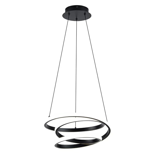 13.78 inches Black Dimmable Modern Led Chandelier with Remote Control
