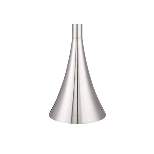 Piazza 72 1 2" Tall Brushed Nickel Modern Torchiere Floor Lamp (Silver Brushed Nickel)