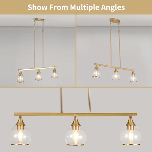 Island Light for Kitchen (Gold / 3-Light)