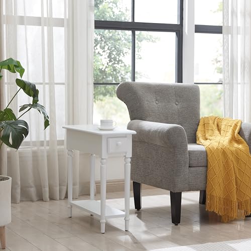Coastal End Table (Orchid White)