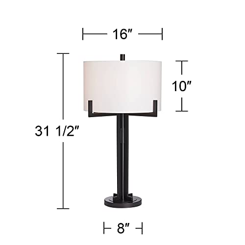 Madrid 31 1 2" Large Table Lamp Black Minimalist Modern Industrial