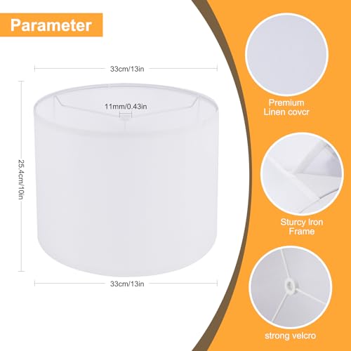 White Lamp Shades Set of 2 (2pcs)