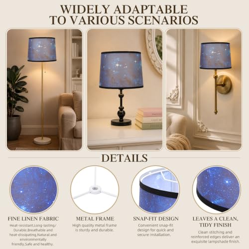 Drum Lamp Shades Set of 2 (Starry Sky)