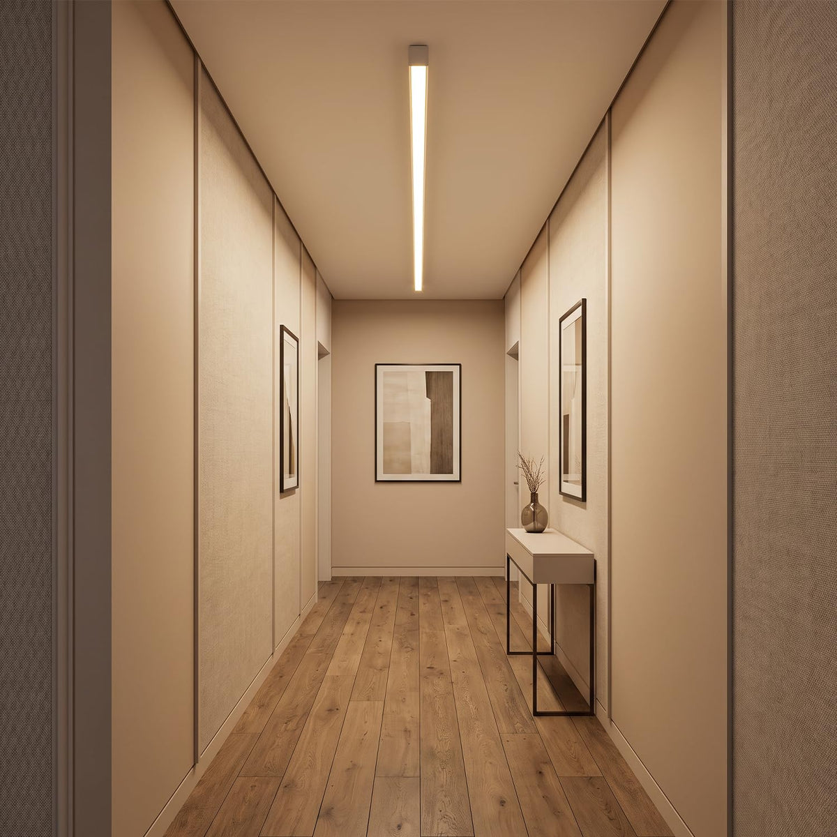 white ceiling light LED (White / 59IN)