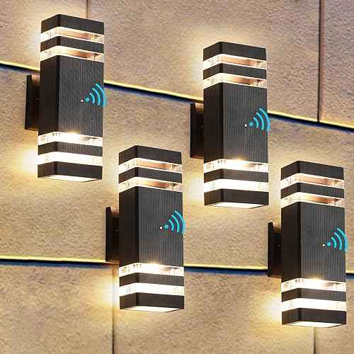 Dusk to Dawn Outdoor Wall Light (2-tier 12 Inches)