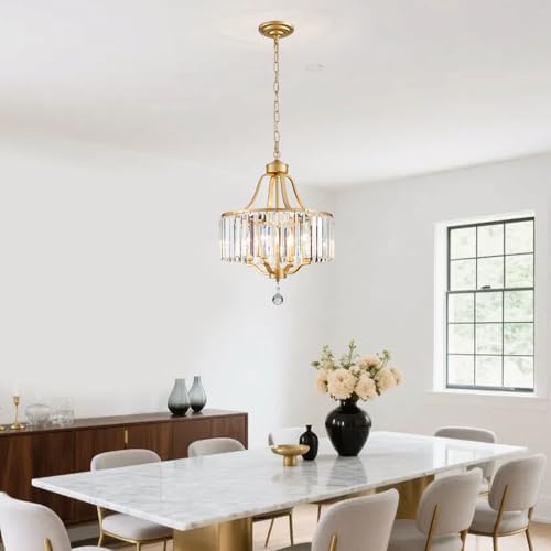 Gold Crystal Chandeliers for Dining Room (169-Gold)