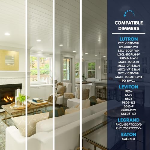 BR20 LED Light Bulb (6 Count (Pack of 1) / 3500k (Natural White))