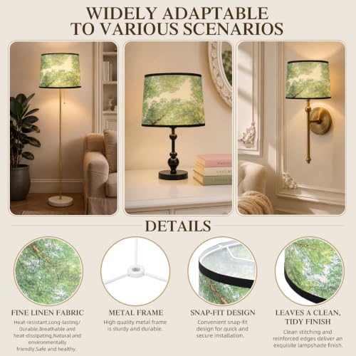 Drum Lamp Shades Set of 2 (Spring Forest)