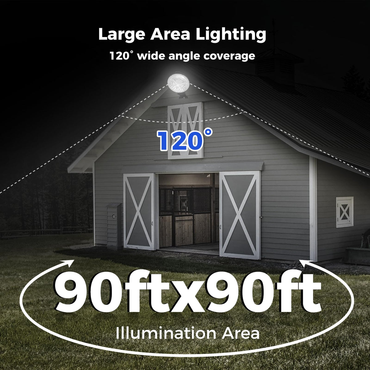 160W LED Barn Light Outdoor Dusk to Dawn Lights