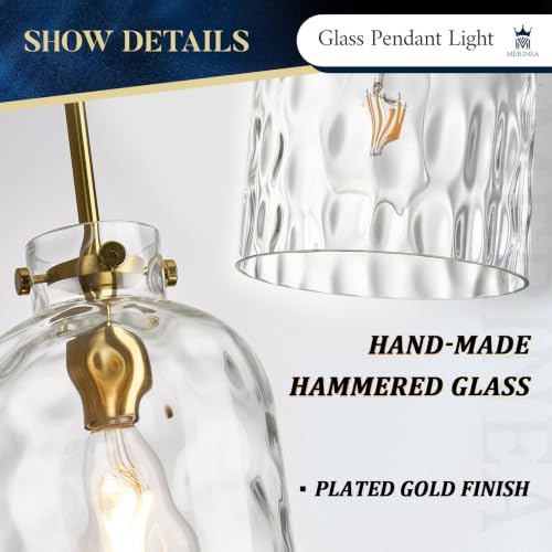 Pendant Light for Kitchen Island Modern Glass Hanging Light Fixture