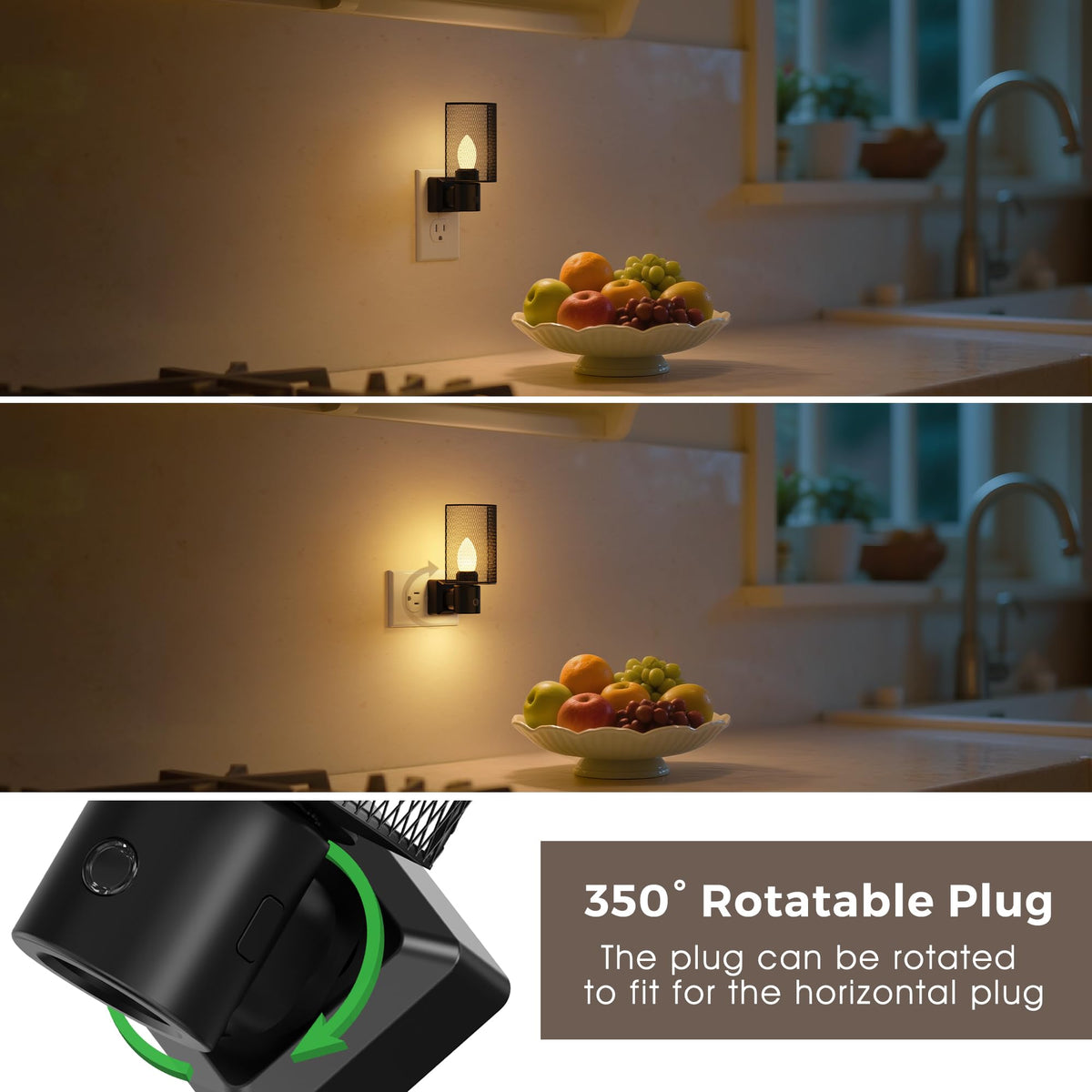 Night Light Night Lights Plug into Wall (Mesh / 1 Pack)