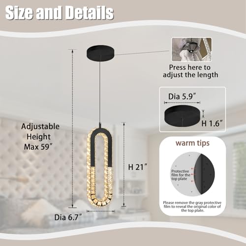 Modern Pendant Lighting 1 (Black / 1 Ring)