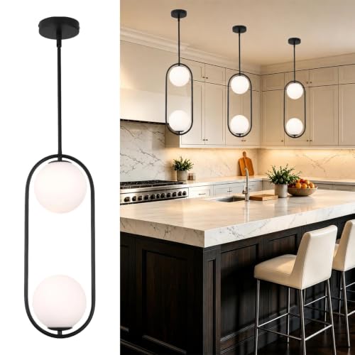 Modern Pendant Lighting Frosted Globe Pendant Light Fixture