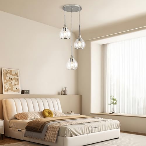 Island Light for Kitchen (Brushed Nickel / 3-Light-A)