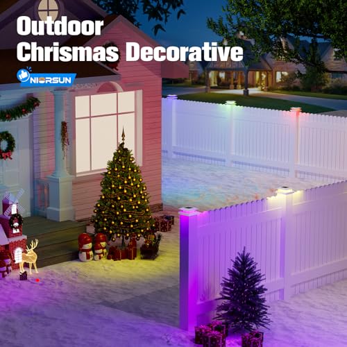 4x4 Post Solar Lights Color Changing (White)