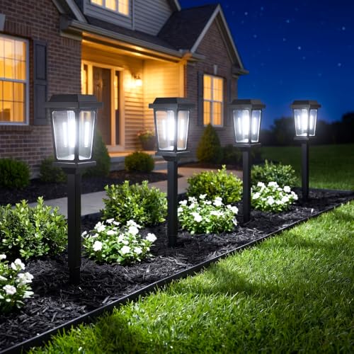 Solar Pathway Lights Outdoor Garden Lights for Yard Walkway Driveway Landscape
