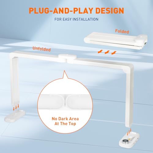Half Moon Light for Nail Desk (White)