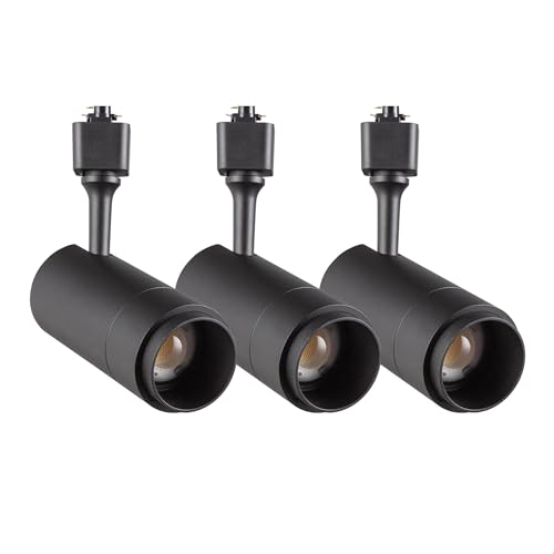 Track Lighting Heads 24W H (Black - 3 Pack)