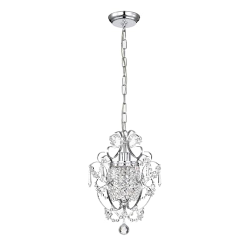 Amorette Mini Chandelier Chrome Crystal Chandeliers (Chrome / 1-Pack)