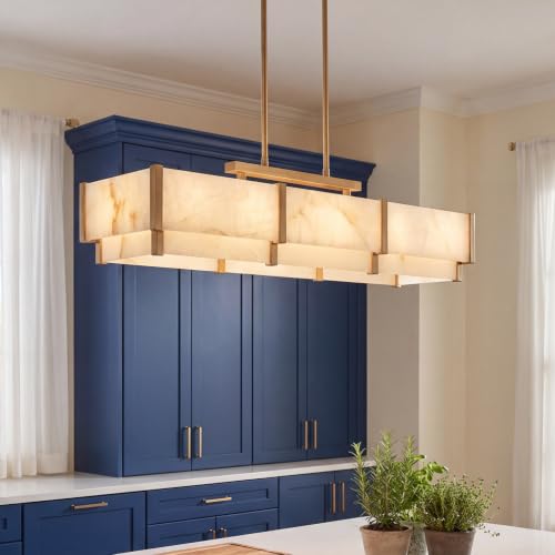 1-2330-5-60 Orleans 5-Light Island in Distressed Gold (44" Long / Distressed Gold)