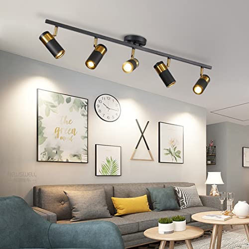 5 Light Track Lighting (Black(5-lights))