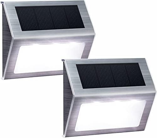 Solar Lights for Steps Decks Pathway Yard Stairs Fences