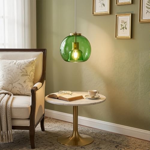 Emerald Green Glass Pendant Light Kitchen Island (Emerald Green(7.87 in) / 1-Pack)