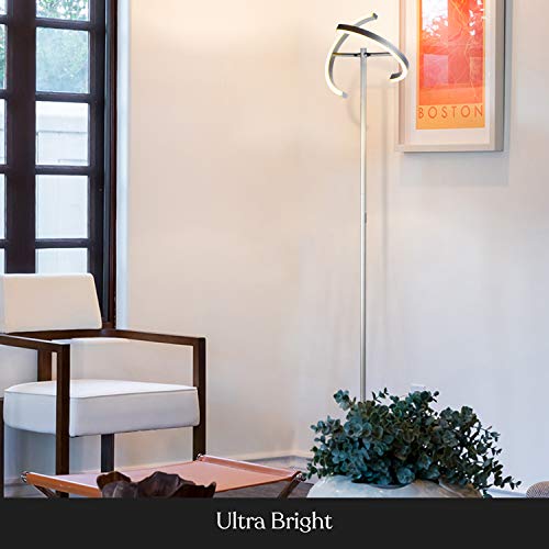 Halo Split Floor Lamp (Platinum Silver)