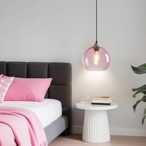 Pink Pendant Lights Kitchen Island 3 Pack (Pink / M - 7.87 in)