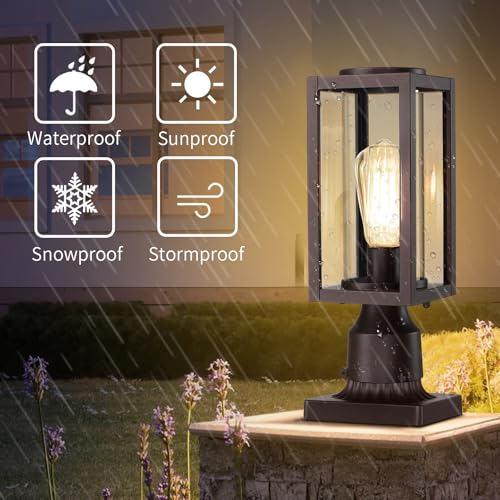 Outdoor Post Lights Lamp Post Light Fixture 2 Pack