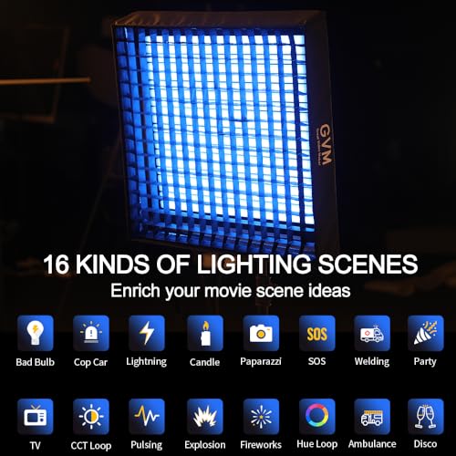 GVM 200W Flexible Led Panel Light Mat with Bluetooth Control (2)
