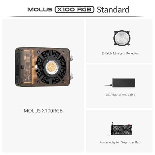 MOLUS X100 RGB Standard 100W Portable Professional Video Light (X100 RGB Standard)
