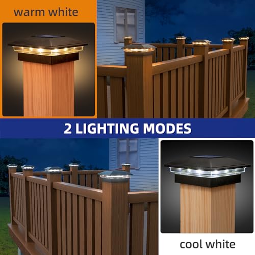 Solar Post Cap Lights (Black)