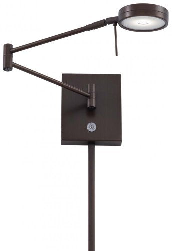 P4308 647 George's Reading Room LED Swing Arm Wall Lamp (Copper Bronze Patina)