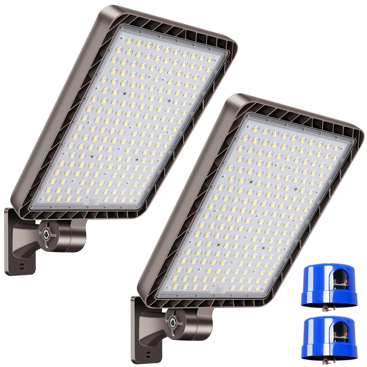 480W LED Parking Lot Light Dusk to Dawn Photocell 5000K 2Pack (480W/Wall Mount/2PC)