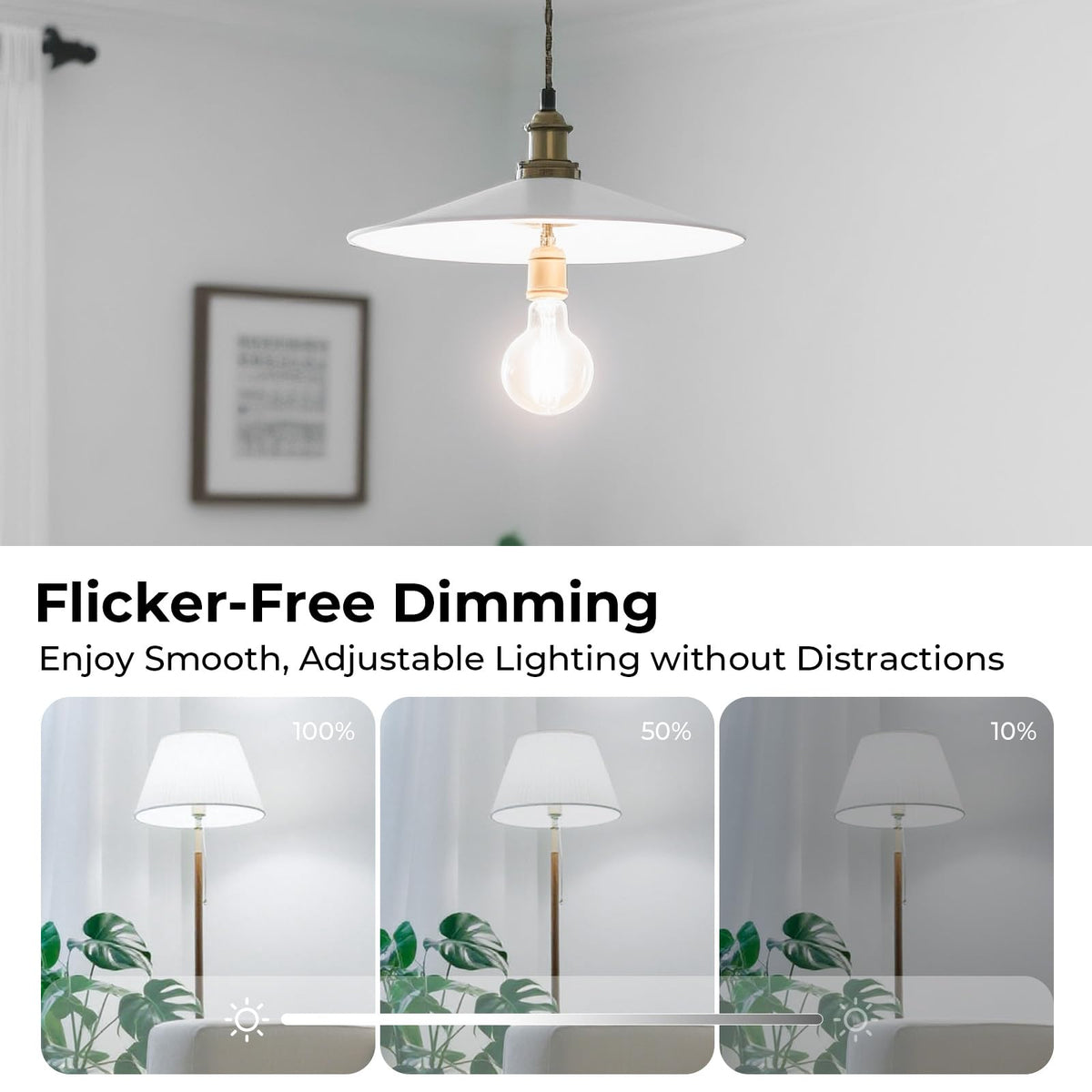 A19 Clear Glass LED Edison Bulb Dimmable (5000k Daylight / 12 Pack)