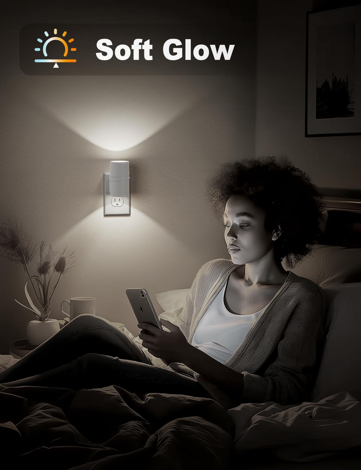 Night Lights Plug into Wall (White)