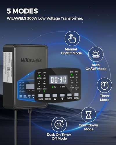 300W Low Voltage Landscape Transformer