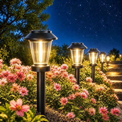 Solar Pathway Lights Outdoor (8 Pack)