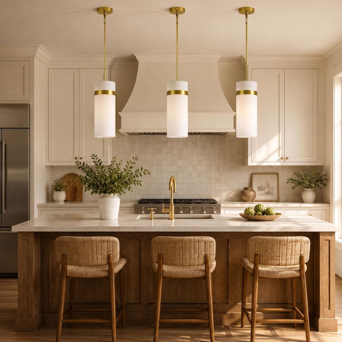Brass Pendant Light Fixtures (6-In-Brass)