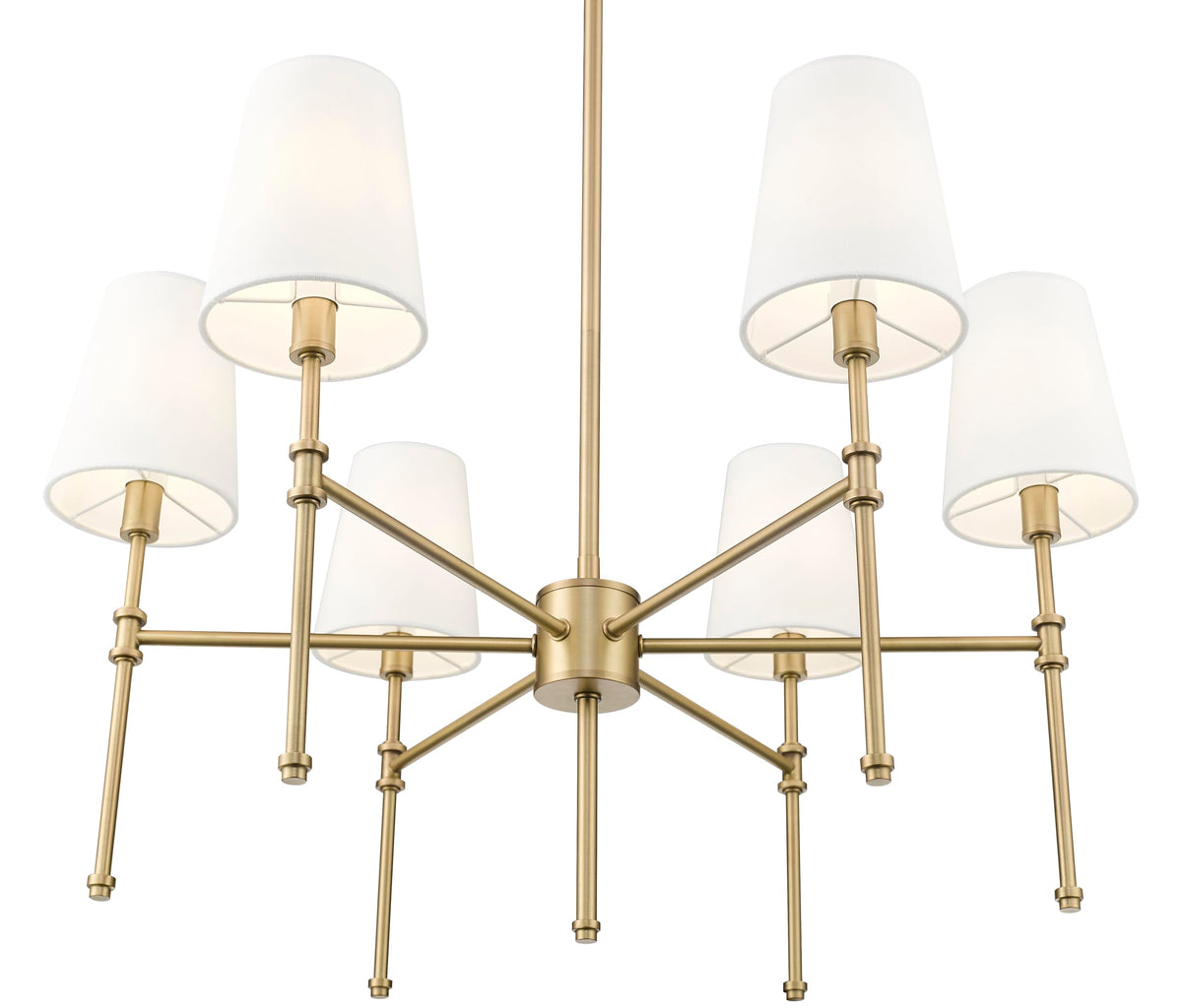 16106 VB Adorra 25.75" Wide 6 (Vintage Brass / (6-Light) 25.75-Inch)