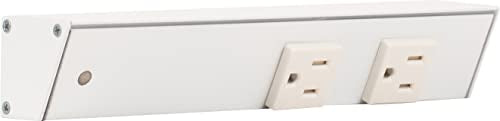 Task Lighting APT Angled Power Strip 9 inch Left (9 inch Left / White)