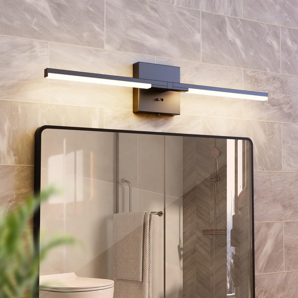 Vanity Lights 24 inch (Matte Black / 24 Inches)