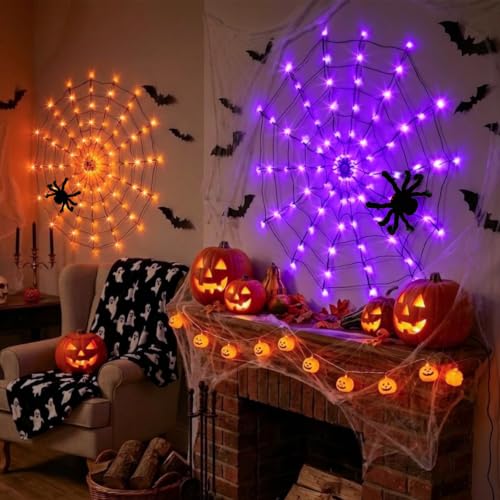 Halloween Spider Web Lights