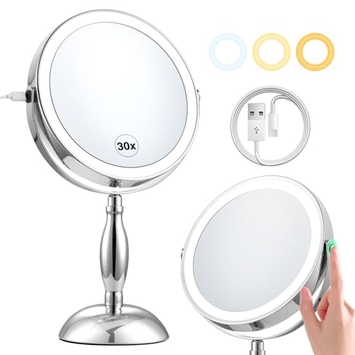 Magnifying Mirror with Lights