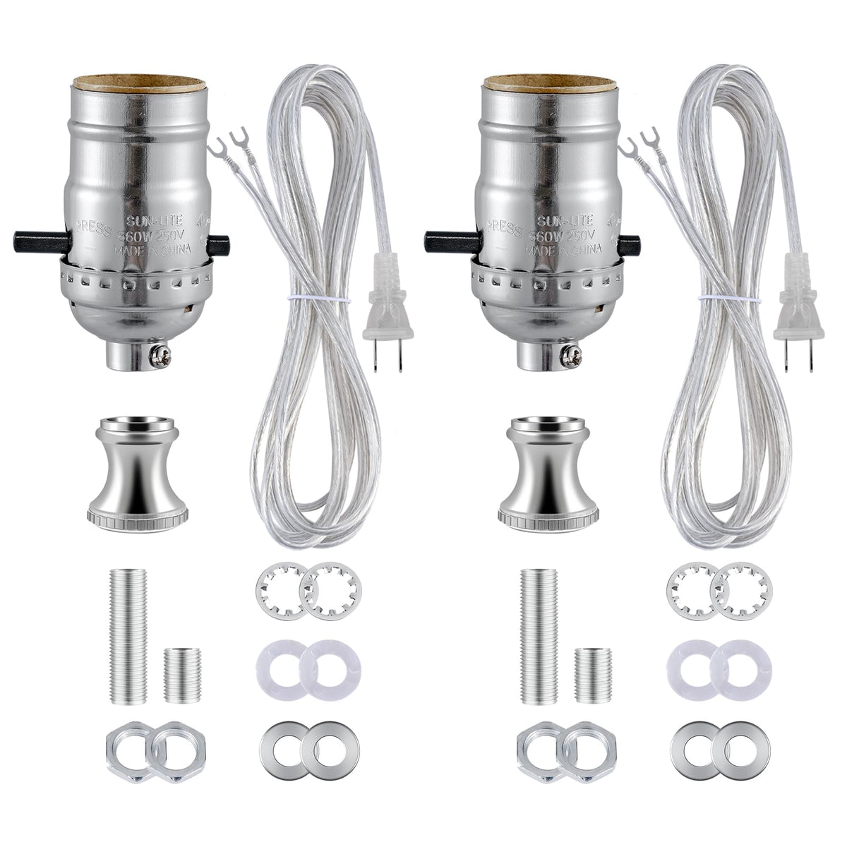 Lamp Rewire Kit (Silver)