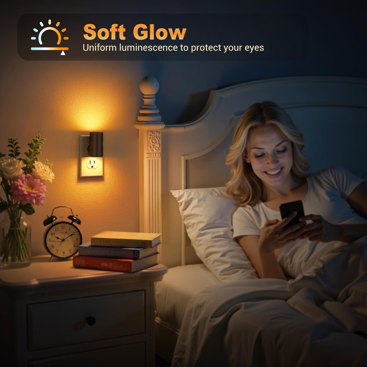 LED Night Light Plug in (Black)