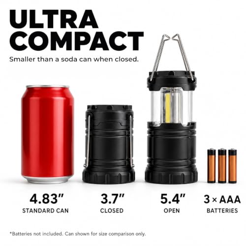 LED Camping Lantern (8 Pack / Small (300 Lumens))