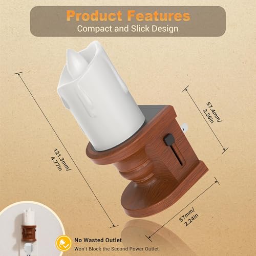 Nightlight Flameless Candle (Round Platform-3000K / 2 Pack)